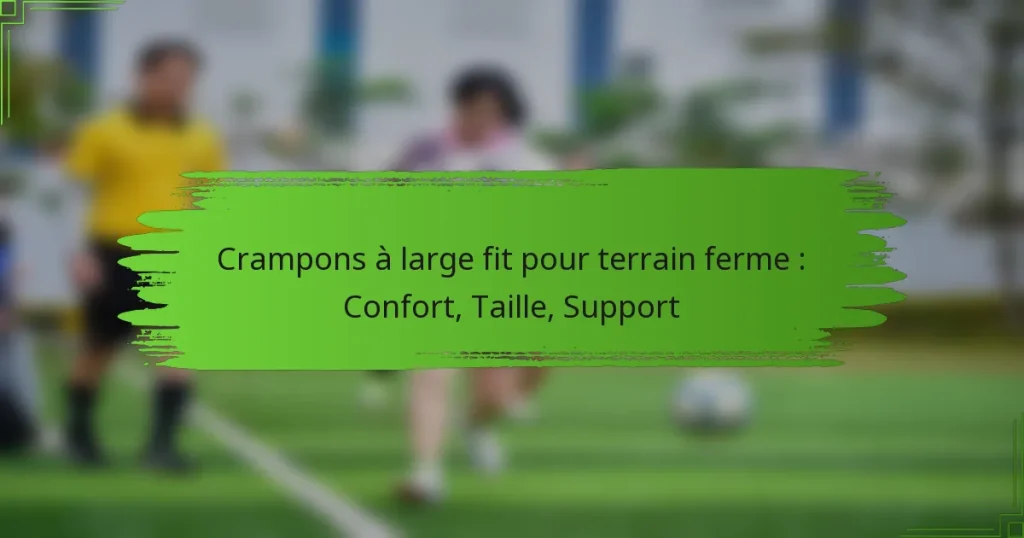 Crampons à large fit pour terrain ferme : Confort, Taille, Support