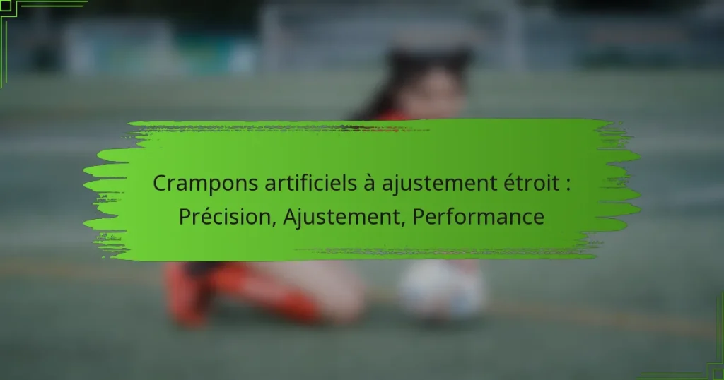 Crampons artificiels à ajustement étroit : Précision, Ajustement, Performance