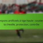 Crampons artificiels à tige haute : soutien de la cheville, protection, contrôle