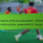 Crampons artificiels polyvalents : Utilisation multi-surface, Adaptabilité, Design
