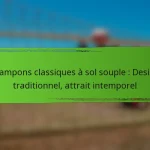 Crampons classiques à sol souple : Design traditionnel, attrait intemporel