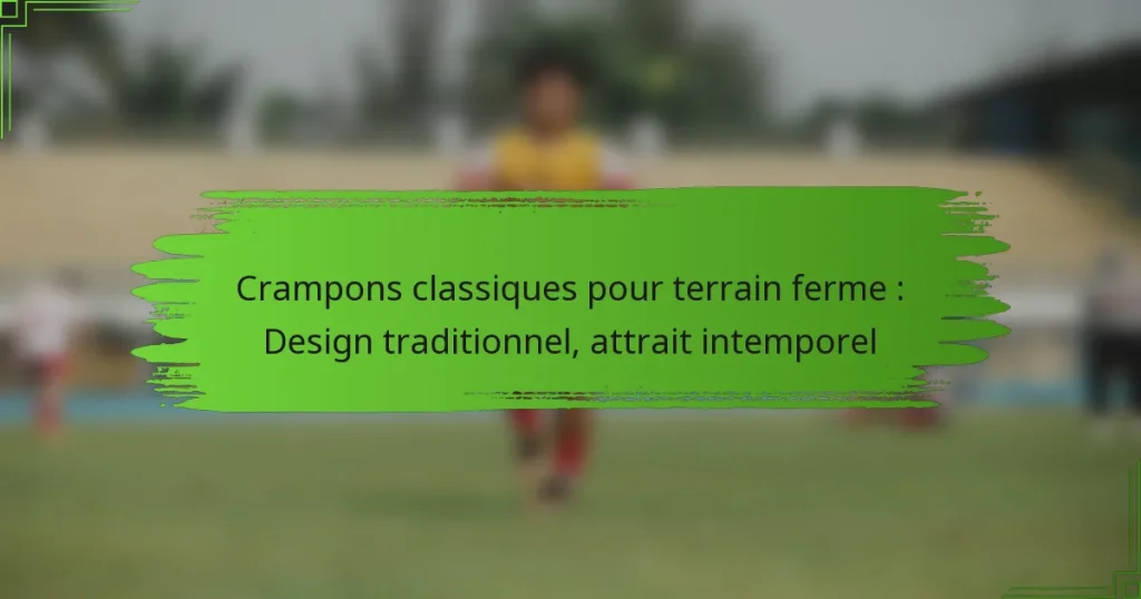 Crampons classiques pour terrain ferme : Design traditionnel, attrait intemporel