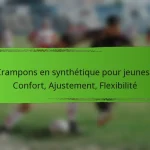 Crampons en synthétique pour jeunes : Confort, Ajustement, Flexibilité