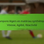 Crampons légers en matériau synthétique : Vitesse, Agilité, Réactivité