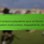 Crampons polyvalents pour sol ferme : Utilisation multi-surface, Adaptabilité, Design