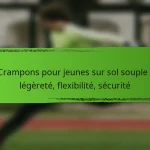 Crampons pour jeunes sur sol souple : légèreté, flexibilité, sécurité