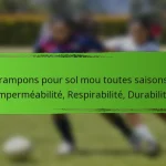 Crampons pour sol mou toutes saisons : Imperméabilité, Respirabilité, Durabilité