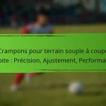 Crampons pour terrain souple à coupe étroite : Précision, Ajustement, Performance
