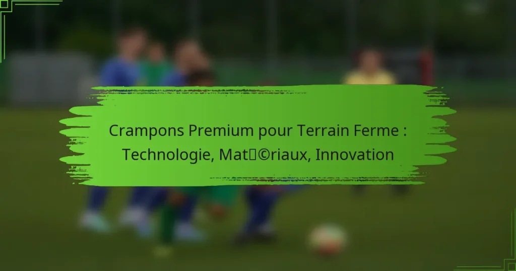 Crampons Premium pour Terrain Ferme : Technologie, Matériaux, Innovation