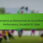 Crampons professionnels en sol artificiel : Performance, Durabilité, Style