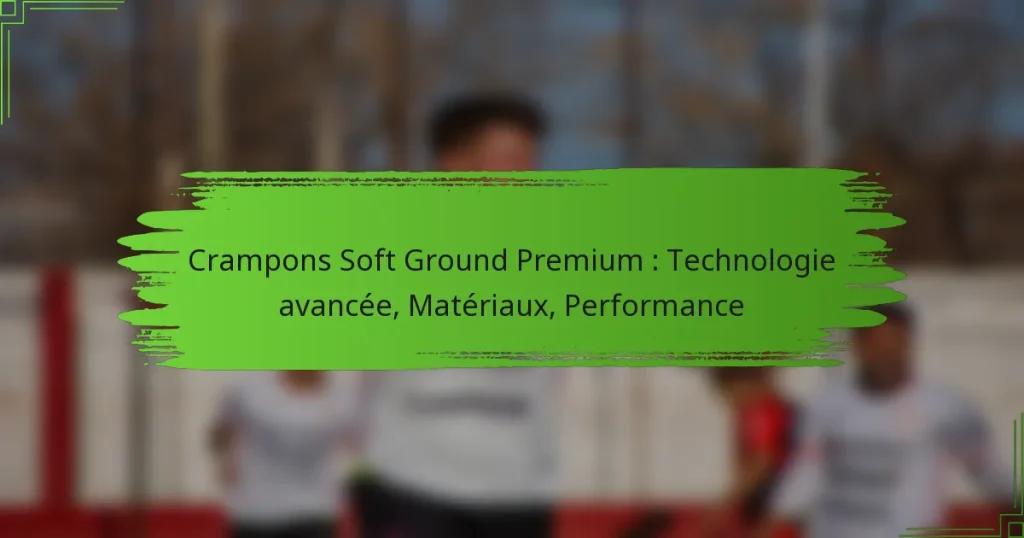 Crampons Soft Ground Premium : Technologie avancée, Matériaux, Performance