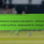 Crampons souples polyvalents : Utilisation multi-surface, Adaptabilité, Design