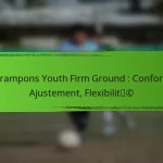 Crampons Youth Firm Ground : Confort, Ajustement, Flexibilité